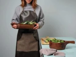 ASA Selection Keukenschort PVC Bruin 90 X 82 Cm -Aanbiedingen Keukenkracht Winkel Lederschuerze braun