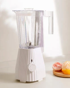 Alessi Blender Plissé - 5 Snelheden + Turbostand - Wit - Michele De Lucchi - 1.5 Liter - MDL09 W -Aanbiedingen Keukenkracht Winkel MDL09 W AMB H A4 3500pxl
