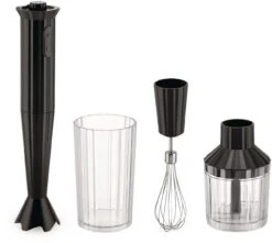 Alessi Staafmixer Set Plissé - Zwart - Michele De Lucchi - MDL10S B
