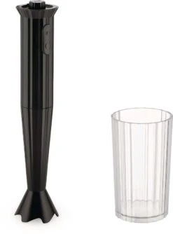 Alessi Staafmixer Plissé - 2 Standen - Zwart - Michele De Lucchi - MDL10 B