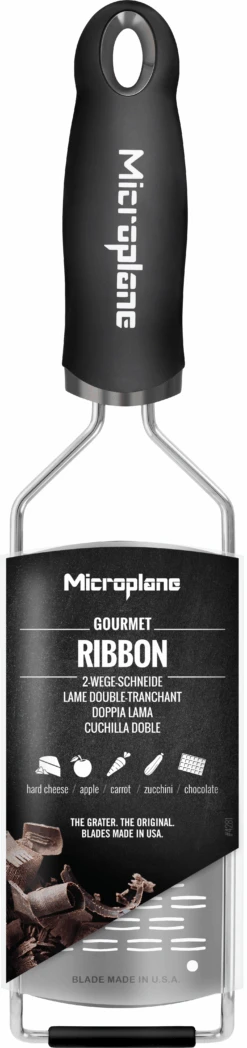 Microplane Rasp Gourmet - Medium Ribbon - RVS 5 Microplane Rasp Gourmet - Medium Ribbon - RVS -Aanbiedingen Keukenkracht Winkel Microplane Gourmet 45002 ribbon decall