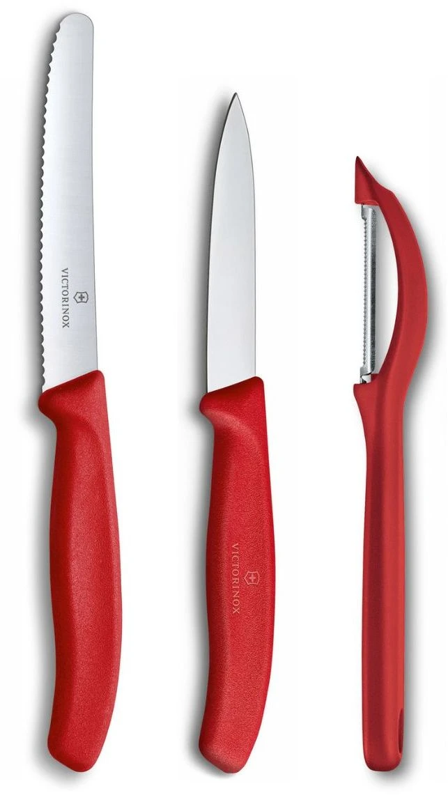 Victorinox Messenset Swiss Classic - Rood - 3-delig 1 Victorinox Messenset Swiss Classic - Rood - 3-delig