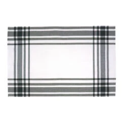 KOOK Theedoek Streep Grijs 60 X 60 Cm