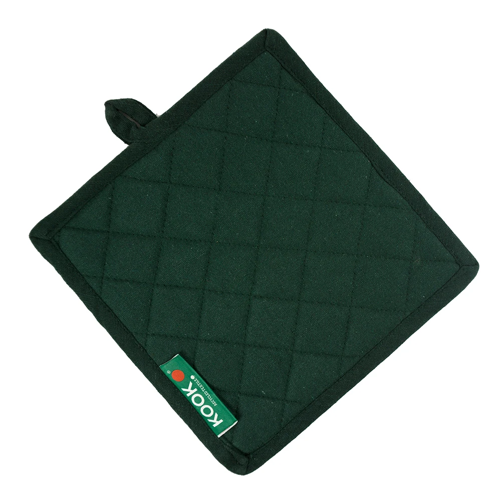 KOOK Pannenlap Recycled Groen 21 X 21 Cm 1 KOOK Pannenlap Recycled Groen 21 X 21 Cm