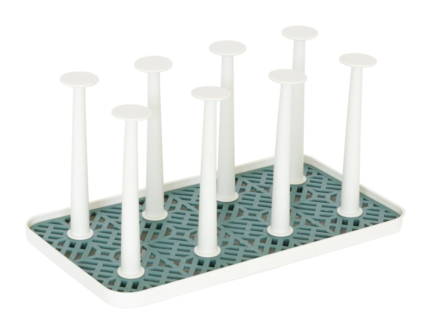 Sareva Afdruiprek Glazen / Flessendroger - Wit - 8 Glazen 4 Sareva Afdruiprek Glazen / Flessendroger - Wit - 8 Glazen - Afbeelding 4