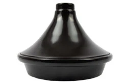 Cookinglife Tajine Regas - Aardewerk - Zwart - ΓΈ 32 Cm / 3 Liter