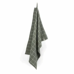 Walra Keukenhanddoek Cubes Legergroen 50 X 70 Cm
