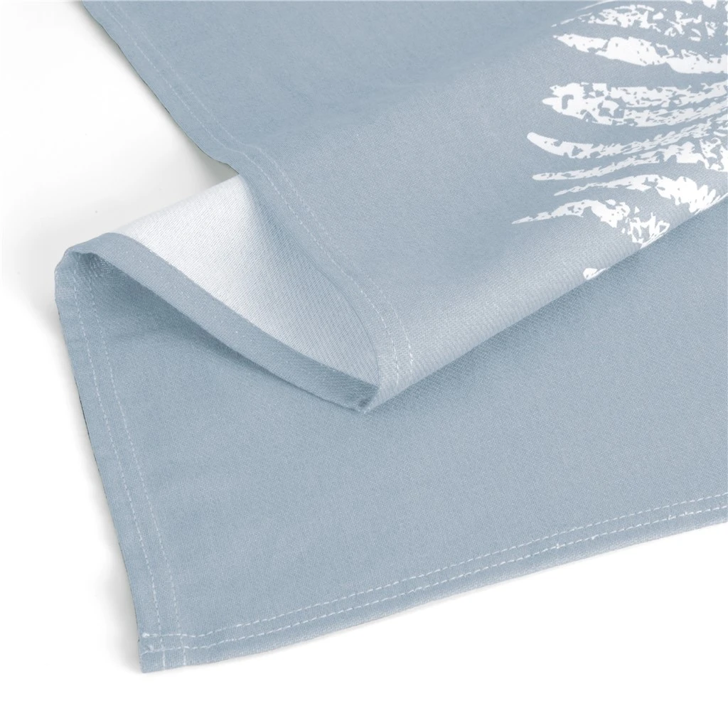 Walra Theedoek Leaves Jeans Blauw 50 X 70 Cm 2 Walra Theedoek Leaves Jeans Blauw 50 X 70 Cm - Afbeelding 2