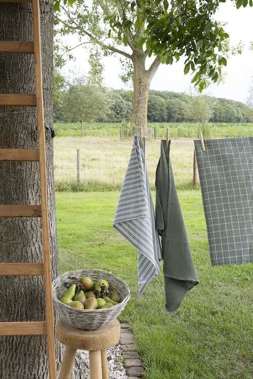 Walra Keukendoeken Set Cubes Uni, Stripes & Blocks Legergroen 50 X 70 Cm - 3 Stuks 5 Walra Keukendoeken Set Cubes Uni, Stripes & Blocks Legergroen 50 X 70 Cm - 3 Stuks - Afbeelding 5