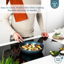 Westinghouse Koekenpan Performance - Bravery Blue - ø 28 Cm - Standaard Anti-aanbaklaag -Aanbiedingen Keukenkracht Winkel WCFP0095024BL 4 1