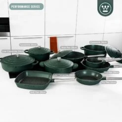 Westinghouse Koekenpan Performance - Gracious Green - ø 28 Cm - Standaard Anti-aanbaklaag -Aanbiedingen Keukenkracht Winkel WCFP0095024SG 6 1