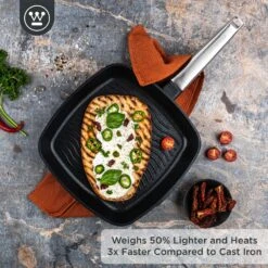 Westinghouse Grillpan Performance - Blissful Black - 28 X 28 Cm - Standaard Anti-aanbaklaag -Aanbiedingen Keukenkracht Winkel WCFP0095G28BK 2