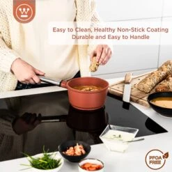 Westinghouse Steelpan Performance - Rebel Red - ø 18 Cm / 1.9 Liter -Aanbiedingen Keukenkracht Winkel WCSP0095N18OR 4