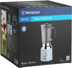 Westinghouse Blender Retro Collections - Blauw - 1.5 Liter - WKBE221BU -Aanbiedingen Keukenkracht Winkel WKBE221BU Table Blender BOX