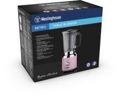 Westinghouse Blender Retro Collections - Roze - 1.5 Liter - WKBE221WH -Aanbiedingen Keukenkracht Winkel WKBE221PK 3D Box