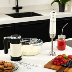 Westinghouse Staafmixer Retro Collections - 600 W - Vanilla White - WKHBS270WH -Aanbiedingen Keukenkracht Winkel WKHBS270WH Retro Hand Blender 5