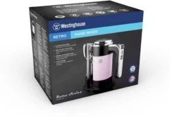 Westinghouse Handmixer Retro Collections - 6 Standen - Roze - WKHM250PK -Aanbiedingen Keukenkracht Winkel WKHM250PK