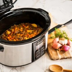 Westinghouse Slowcooker - Uitneembare Keramische Pan - RVS - 6 Liter - WKSC65 -Aanbiedingen Keukenkracht Winkel WKSC65 Westinghouse Slow Cooker 6