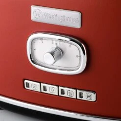 Westinghouse Broodrooster Retro Collections - 2 Sleuven - Cranberry Red - WKTTB857RD -Aanbiedingen Keukenkracht Winkel WKTTB857RD Retro 2 Slice Toaster 2