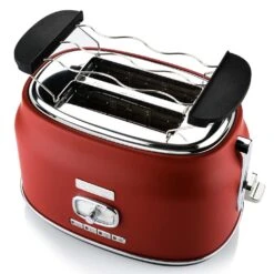 Westinghouse Broodrooster Retro Collections - 2 Sleuven - Cranberry Red - WKTTB857RD -Aanbiedingen Keukenkracht Winkel WKTTB857RD Retro 2 Slice Toaster 3