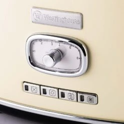 Westinghouse Broodrooster Retro Collections - 2 Sleuven - Vanilla White - WKTTB857WH -Aanbiedingen Keukenkracht Winkel WKTTB857WH Retro 2 Slice Toaster 2