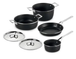 Alessi Pannenset Pots&Pans - AJM100S6 A - Zwart - 4 Delige Set - Door Jasper Morrison 6 Alessi Pannenset Pots&Pans - AJM100S6 A - Zwart - 4 Delige Set - Door Jasper Morrison -Aanbiedingen Keukenkracht Winkel alessi pannenset pots pans zwart