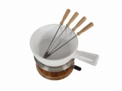Boska Fondueset - 4 Personen - Wit -Aanbiedingen Keukenkracht Winkel boska fondue set bianco 4