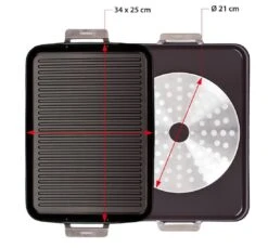 Valira Grillpan Aire Ceramic Met Handgrepen - 34 X 25 Cm - Keramische Anti-aanbaklaag -Aanbiedingen Keukenkracht Winkel ceramic grill pan aire 9