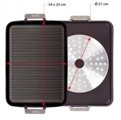 Valira Grillpan Aire Met Handgrepen - 34 X 25 Cm - Standaard Anti-aanbaklaag 8 Valira Grillpan Aire Met Handgrepen - 34 X 25 Cm - Standaard Anti-aanbaklaag -Aanbiedingen Keukenkracht Winkel ceramic grill pan aire.jpg3