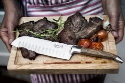 Laguiole Style De Vie Santokumes Olijfhout Met Snijplank -Aanbiedingen Keukenkracht Winkel gr20sf20Laguiole20santuko20olijf204