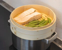 Sareva Stoommandje - Bamboe - 2-laags - ø 25 Cm -Aanbiedingen Keukenkracht Winkel item 4 3