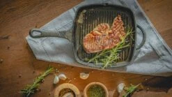 Blackwell Grillpan - Gietijzer - 23 X 23 Cm - Zonder Anti-aanbaklaag -Aanbiedingen Keukenkracht Winkel jh gietijzer grillpan 1