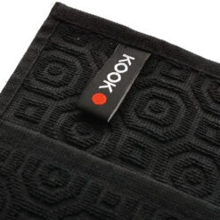 KOOK Keukenhanddoek Inka Zwart 50 X 50 Cm -Aanbiedingen Keukenkracht Winkel keukendoekzwart3