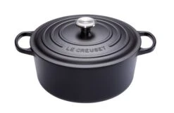 Le Creuset Braadpan Signature - Mat Zwart - ΓΈ 24 Cm / 4.2 Liter