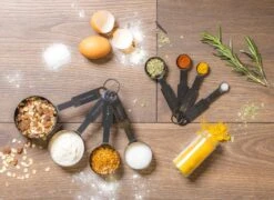 Sareva Maatschepjes - Zwart - 4-delig -Aanbiedingen Keukenkracht Winkel maatschepjes0 5 1