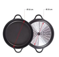 Valira Braadpan Met Deksel Aire - ø 32 Cm / 8.8 Liter 7 Valira Braadpan Met Deksel Aire - ø 32 Cm / 8.8 Liter -Aanbiedingen Keukenkracht Winkel non stick short casserole induction 2 1