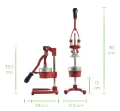 Sareva Citruspers - Gietijzer - Hevelmodel - Rood 16 Sareva Citruspers - Gietijzer - Hevelmodel - Rood -Aanbiedingen Keukenkracht Winkel red 1@2x 80