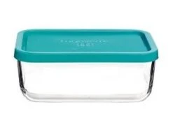 Bormioli Rocco Vershoudbakje Frigoverre - Glas - Blauw 21 X 13 X 8 Cm / 1.4 Liter