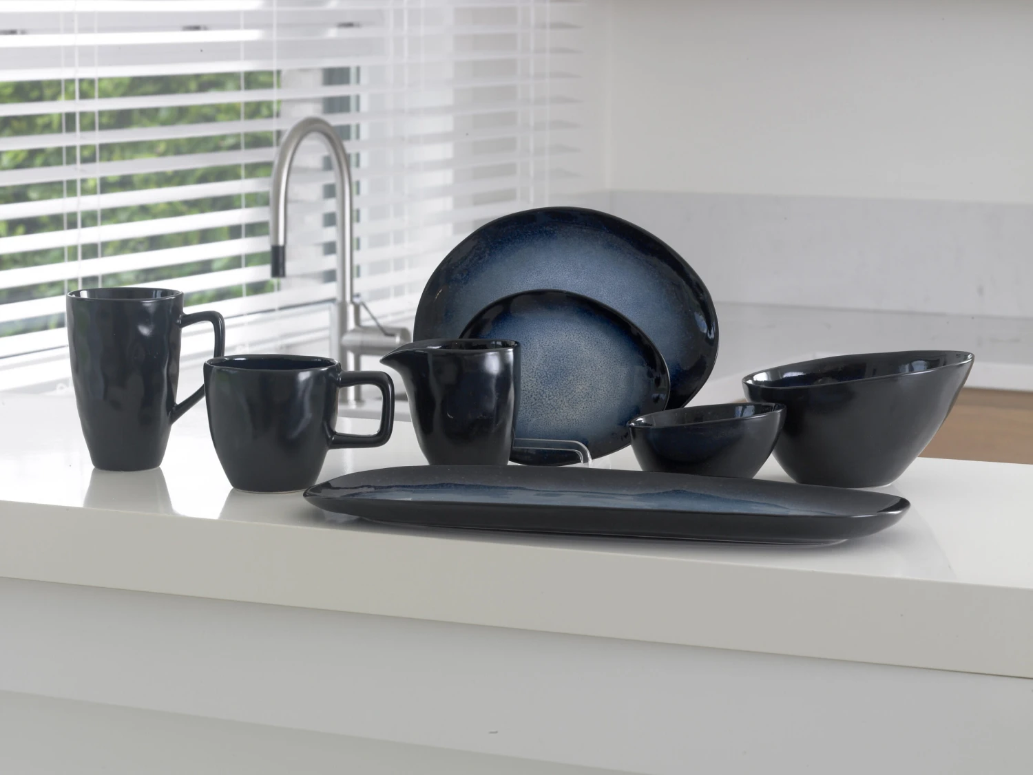 Cosy & Trendy Pizzabord / Onderbord Sapphire ø 33 Cm 2 Cosy & Trendy Pizzabord / Onderbord Sapphire ø 33 Cm - Afbeelding 2