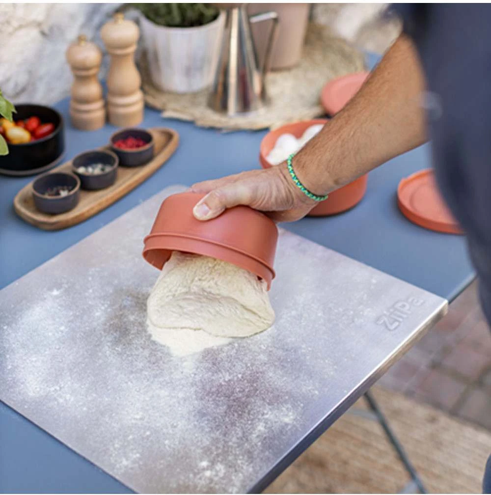 ZiiPa Pizzadeeg Doos - ø 16 Cm / 250 Gram - Terracotta - 6 Stuks 3 ZiiPa Pizzadeeg Doos - ø 16 Cm / 250 Gram - Terracotta - 6 Stuks - Afbeelding 3